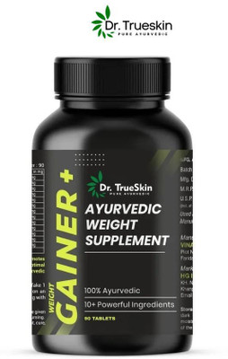 Dr.trueskin Weight Gainer+ High Calorie Protein Blend Weight Gainers/Mass Gainers(90 Capsules, Unflavored)