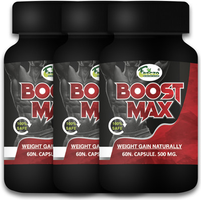 Fasczo Boost Max Muscle Building, Mass Gainers/Weight Gainers, Weight Gain Capsule Weight Gainers/Mass Gainers(180 Capsules, No Flavour)