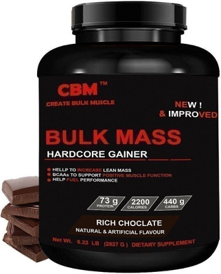 CBM BULK MASS GAINER Weight Gainers/Mass Gainers(3 kg, DELICIOUS RICH CHOCOLATE FLAVOR FOR WEIGHT GAIN)