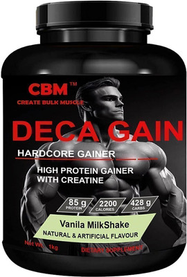 CBM Deca Gain Vanilla Milkshake 2lb Weight Gainers/Mass Gainers(2 pounds, Vanilla MilkShake)