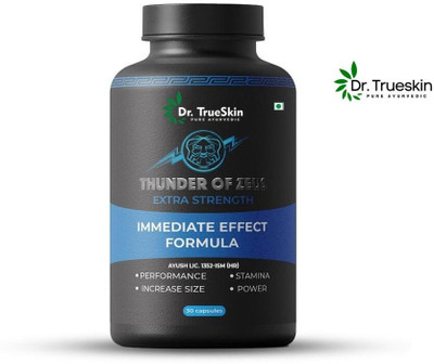 Dr.trueskin Thunder Of Zeus Capsules for stamina daily boost Pre Workout(30 Capsules, Unflavored)