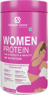 Muscle Gears Women protein for Strength & Beauty 360 Nutrition Whey Protein(500 g, CHOCOLATE)