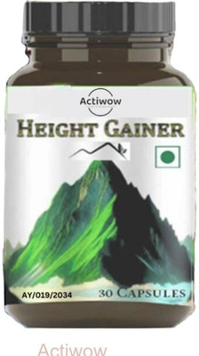 ACTIWOW Height Gainer 30 Capsules for All-Age Height Boost Plant-Based Protein(30 Capsules, No Flavor)