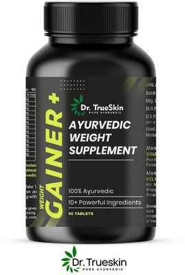 Dr.trueskin Weight Gainer+ Nutritious Muscle Booster Weight Gainers/Mass Gainers(90 Capsules, Unflavored)