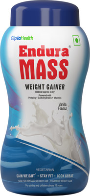 Endura Mass Weight Gainers/Mass Gainers(1 kg, Vanilla)