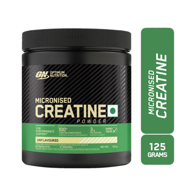 Optimum Nutrition (ON) Micronised Monohydrate Creatine(125 g, Unflavored)