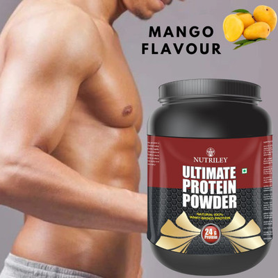 NUTRILEY Ultimate Protein Powder Whey Protein Body Gainer Muscle Fit Whey Protein Men Boy Weight Gainers/Mass Gainers(500 g, Mango Flavour)