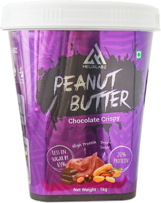 HELIXLABZ Peanut Butter High Protein- (Chocolate Crispy, 1kg) Pre Workout(1 kg, Chocolate Crispy)