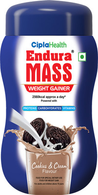 Endura Cookies & Cream 550 Grams Weight Gainers/Mass Gainers(550 g, Cookies & Cream)