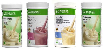 HERBALIFE FORMULA1 ROSE KHEER + KULFI & SHAKEMATE 2 PIECES Plant-Based Protein(0.2 kg, ROSE KHEER, KULFI)