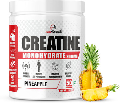 Hulk Nutrition Creatine For High Intensity Workouts ,Quick Muscle Recovery & Performance Creatine(150 g, Pineapple)