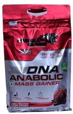 Muscle Garage DNA ANABOLIC MASS GAINER 6LBS HIGH PROTEIN Weight Gainers/Mass Gainers(2.72 kg, CHOCOLATE)