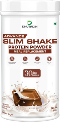 DNUTRIXN Advance Slim Shake Protein Powder For Weight Control and Management Protein Shake(500 g, Chocolate)