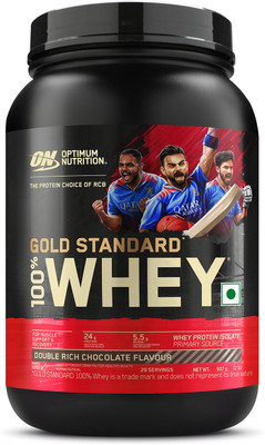 Optimum Nutrition Low Carb Isolate Instantized Gluten-Free Zero Added Sugar Whey Protein(907 g, Double Rich Chocolate)