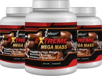 inlazer Extreme Mega Weight Gain Powder/ Body Fitness/ Body Supplement/ Protein Powder Weight Gainers/Mass Gainers(600 g, Unflavoured)