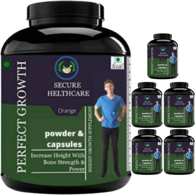 hindustan herbal SECURE HEALTHCARE | PERFECT GROWTH | 0.6 KG | PACK OF 6 Protein Blends(0.6 kg, ORANGE)
