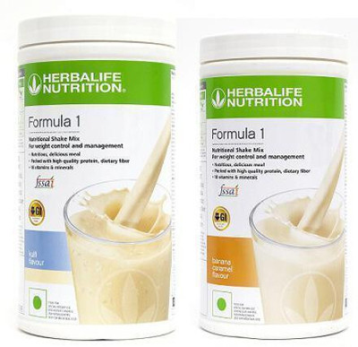HERBALIFE FORMULA 1 TWICE ( KULFI + BANANA ) Protein Shake(1000 g, KULFI, BANANA)