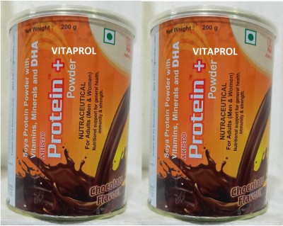 VITAPROL DHA Protein Powder For Energy Stamina Weight Muscle Nutrition Wellness Protein Blends(400 g, CHOCOLATE)