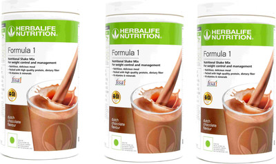 HERBALIFE Formula 1 Chocolate combo (pack of 3 X 500 gm) Protein Shake(1.5 kg, Chocolate)