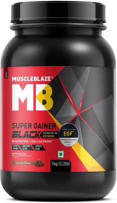 MUSCLEBLAZE Super Black with EGF™, for Muscle Weight Gainers/Mass Gainers(1 kg, Chocolate)
