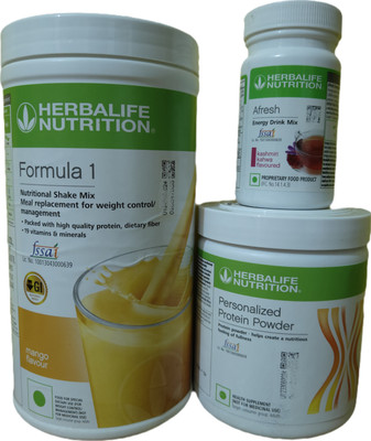 HERBALIFE WEIGHT LOSS FORMULA 1 MANGO SHAKE PROTEIN POWDER 200GM AFRESH KASHMIRI KHAWA Protein Shake(3 g, mango shake, ppp200gm, afresh kashmiri khawa)