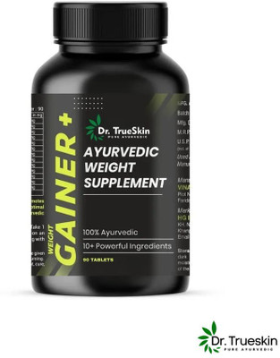 Dr.trueskin Weight Gainer+ Gaining Weight Made Easy Weight Gainers/Mass Gainers(90 Capsules, Unflavored)
