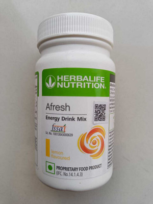 HERBALIFE AFRESH ENERGY DRINK MIX - LEMON FLAVOR (50GM) Energy Bars(50 g, LEMON)