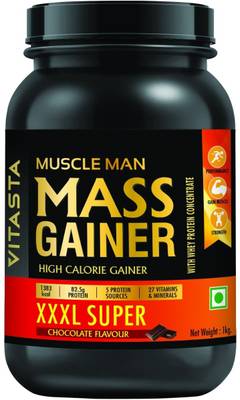 VITASTA Muscle man XXXL Super mass gainer, weight gainer, muscle gainer, whey protein Weight Gainers/Mass Gainers