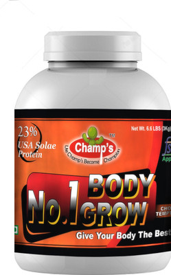 Champs N0.1 BODY GROW Weight Gainers/Mass Gainers(3 kg, chocolate)