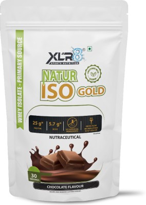 XLR8 Natur Iso Gold 25 G protein, Whey Isolate primary source Whey Protein(1 kg, Chocolate)
