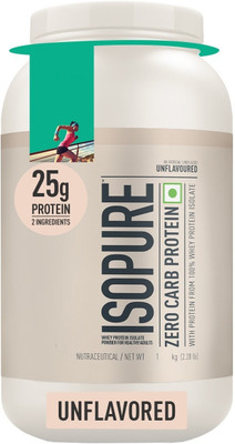 Isopure Zero Carb Protein� 2.20 lbs, Whey Protein(1 kg, Unflavoured)