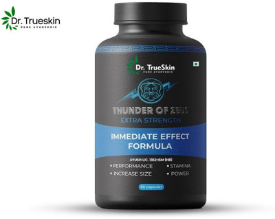 Dr.trueskin Thunder Of Zeus Capsules with stamina herbal energy Pre Workout(30 Capsules, Unflavored)