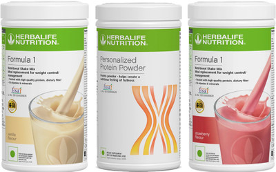 HERBALIFE Formula 1 Shake Mix 2- Vanilla And Protein-400g Protein Shake(1.5 kg, Strawberry)