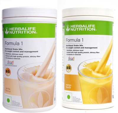 HERBALIFE Formula 1 shake mix Vanilla and Mango flavour for weigtt loss Protein Shake(1000 g, Vanilla, Mango)