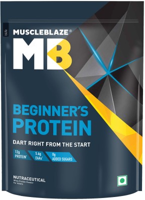 MUSCLEBLAZE Beginner's Whey Protein, No Added Sugar Whey Protein(1 kg, Magical Mango)