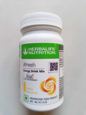 HERBALIFE AFRESH ENERGY DRINK MIX - LEMON FLAVOR (50GM) Energy Bars(1 g, LEMON)