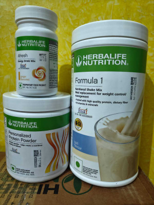 HERBALIFE F1 WEIGHT LOSS COMBO FORMULA 1 KULFI SHAKE AFRESH GINGER ROTEIN POWDER200GM Protein Shake(3 pounds, kulfi shake)