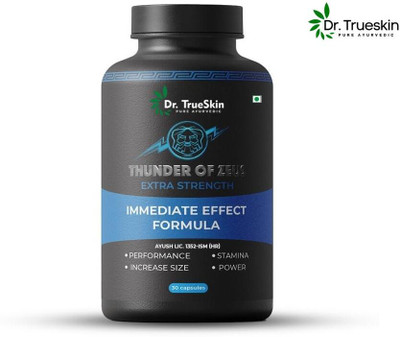Dr.trueskin Thunder Of Zeus Capsules for stamina and endurance daily care Pre Workout(30 Capsules, Unflavored)