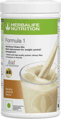 HERBALIFE Formula 1 Nutritional Shake Mix Banana Caramel Protein Shake(500 g, banana)