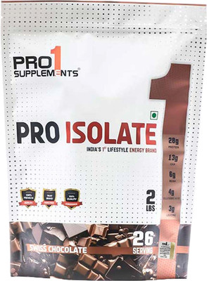 Pro1 Supplements Isolate Protein Powder with Creatine Whey Protein(2 pounds, Swiss Chocolate)