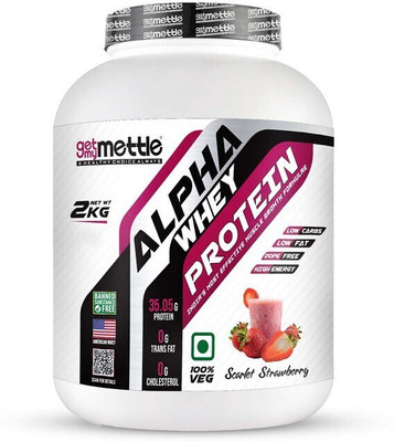 METTLE Alpha whey protein Whey Protein(2 kg, Scarlet Strawberry)