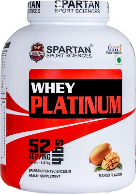 Spartan Sport Sciences Pro Whey Platinum Protein Powder | Gym Protrein Powder for Men & Women | Whey Protein(4 pounds, Mango)