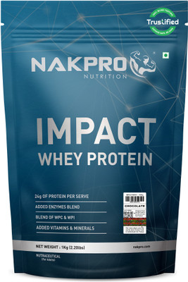 Nakpro Impact Isolate Whey Protein(1 kg, Chocolate)