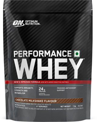 Optimum Nutrition Performance Whey Whey Protein(1 kg, Chocolate Milkshake)