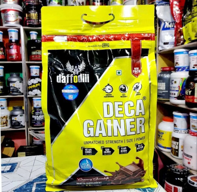 DAFFODIL HEALTHCARE DECA GAINER UNMATCHED STRENGTH SIZE POWER 10LBS Weight Gainers/Mass Gainers(4.5 kg, CHOCOLATE)