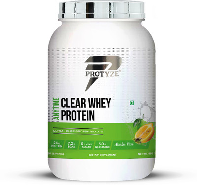 Protyze Anytime Clear whey Isolate 30 serving Whey Protein(960 g, Nimbu Pani)
