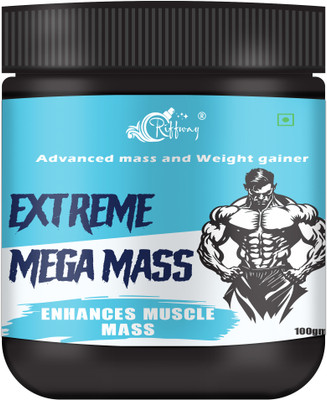 Riffway Extreme Mega Weight Gain Powder \ Fast Health Gain with High Protein Men & Women Weight Gainers/Mass Gainers(100 g, No Flavour)