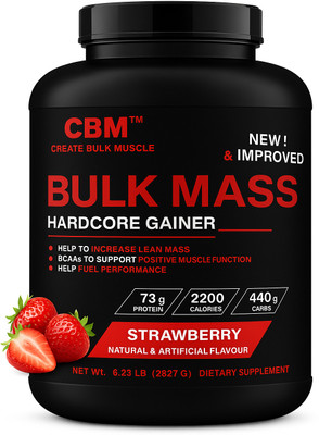 CBM BULK Weight Gainers/Mass Gainers(3 kg, STRAWBERRY)