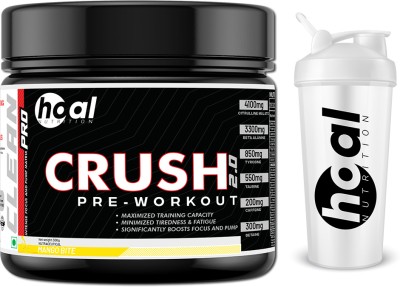 Hoal Nutrition CRUSH Pre Workout + Free Shaker | 60 Servings | Designed for insane Pump & Focus Pre Workout(300 g, Mango Bite)