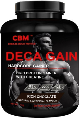 CBM DECA GAINER FOR MUSCLE GAIN Weight Gainers/Mass Gainers(1 kg, DELICIOUS CHOCOLATE)